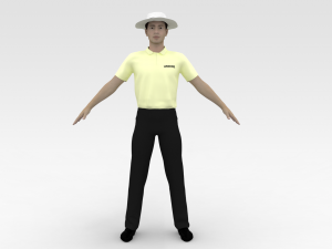 Cricket Umpire Modelo 3D