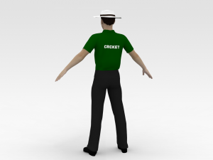 Cricket Umpire 3D 模型