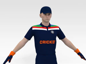 Cricket Wicket Keeper 3D Model