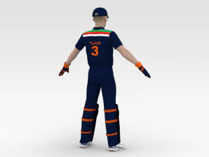 Cricket Wicket Keeper 3D Model