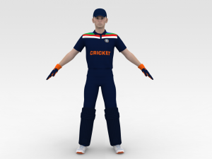 Cricket Wicket Keeper Model 3D