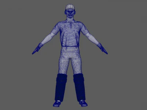 Cricket Wicket Keeper 3D Model