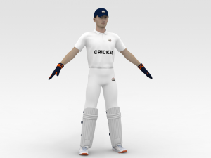 Cricket Wicket Keeper 3D Model