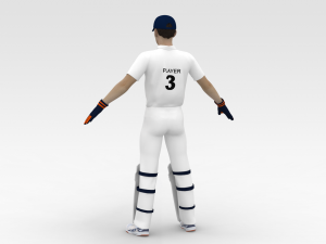 Cricket Wicket Keeper 3D Model