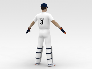 Cricket Wicket Keeper 3D Model