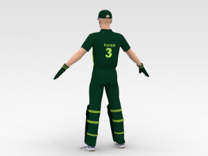 Cricket Wicket Keeper 3D Model