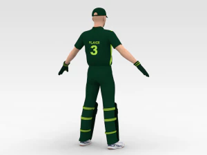 Goleiro de postigo de cr&iacute;quete Modelo 3D