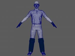 Cricket Wicket Keeper 3D Model