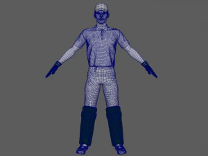 Cricket Wicket Keeper 3D Model