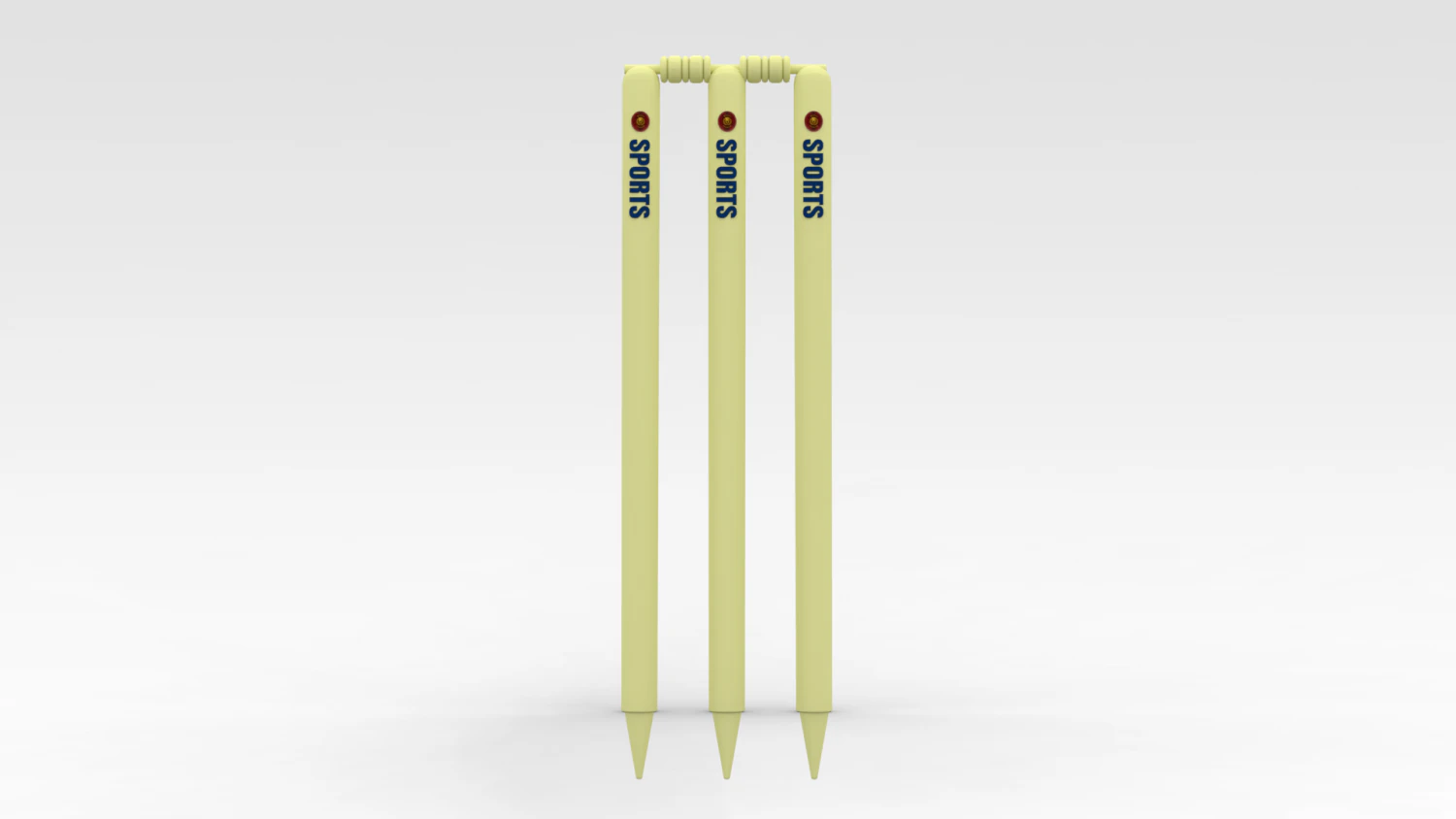 Cricket Wickets 3D Model .c4d .max .obj .3ds .fbx .stl .blend