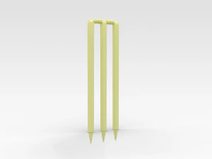 Cricket Wickets 3D Model