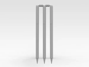 Cricket Wickets 3D Model