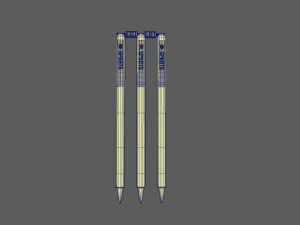 Cricket Wickets 3D Model