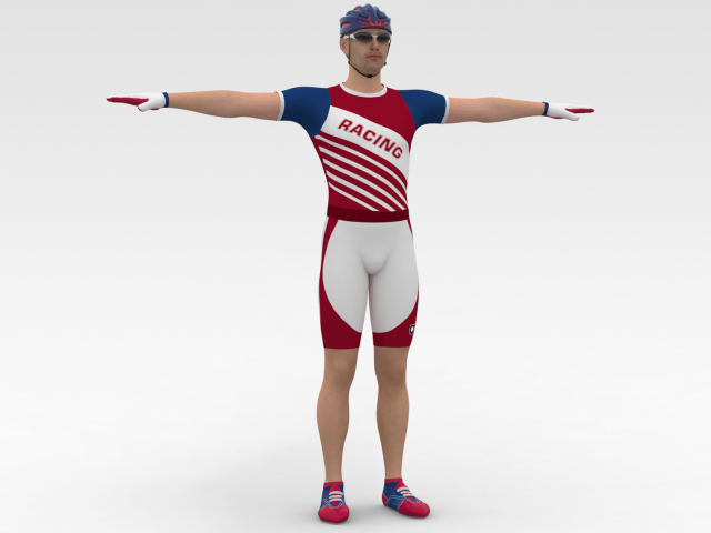 Cyclist 3D मॉडल .c4d .max .obj .3ds .fbx .stl .blend 