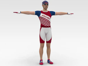 Ciclista Modello 3D
