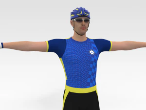Cyclist 3D Model