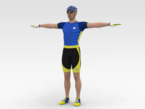 Cyclist 3D Model