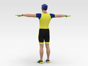 Cyclist 3D Model