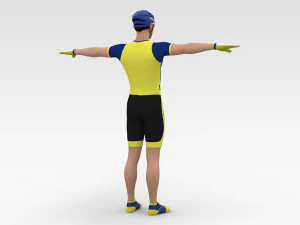 Cyclist 3D Model