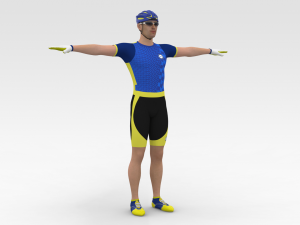 Cyclist Modèle 3D