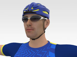 Cyclist 3D Model