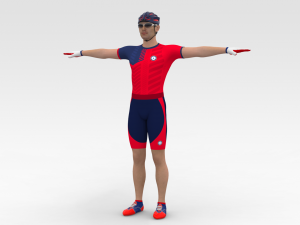 Cyclist 3D-Modell