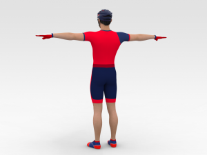 Cyclist 3D-Modell
