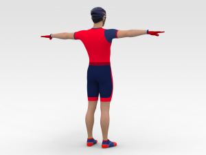 Cyclist 3D-Modell