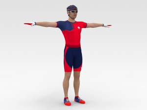 Cyclist 3D-Modell