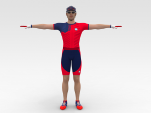 Cyclist 3D-Modell