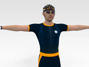 Cyclist 3D Model