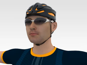 Cyclist 3D Model