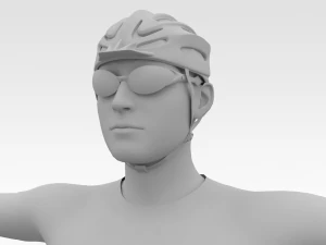 Cyclist 3D Model