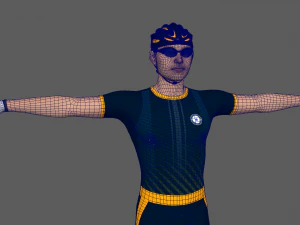 Cyclist 3D Model