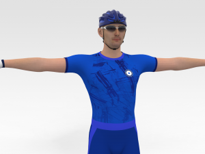 Cyclist 3D Model