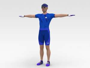 Cyclist 3D Model