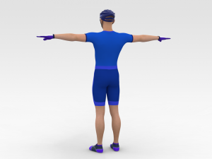 Cyclist 3D Model