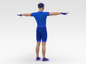 Cyclist 3D Model