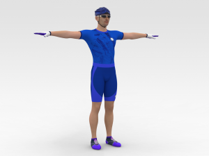 Cyclist 3D Model