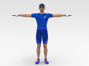 Cyclist 3D Model