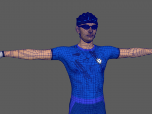 Cyclist 3D Model