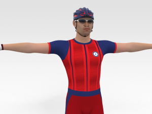 Bicyclist 3D Model