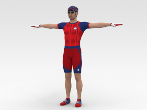 Bicyclist 3D Model