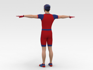 Bicyclist 3D Model