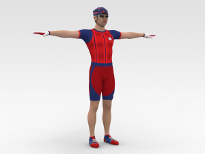 Bicyclist 3D Model