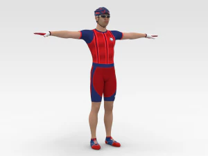 Bicyclist 3D Model