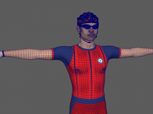 Bicyclist 3D Model