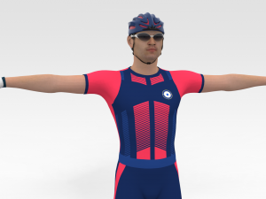 Bicyclist 3D-Modell