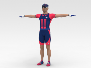 Bicyclist 3D-Modell
