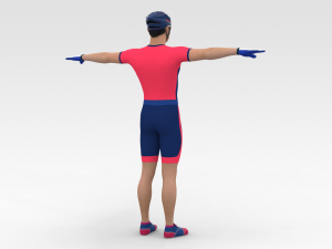 Bicyclist 3D-Modell